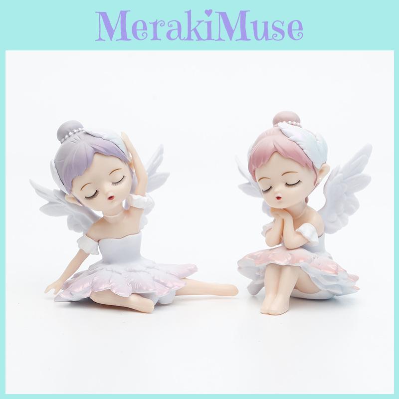 Lovely Pvc Ballet Angel Figurine Adorable Collectible For Display On Desk Cake Or Car