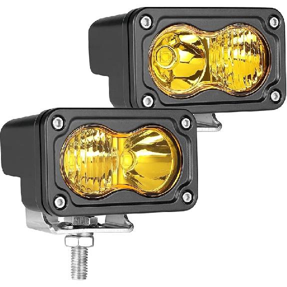 3 Inch Driving Lights 2Pcs 40W LED Pod Light Off Road Spot Light Bar Super Bright Work Flood Light Cube Combo LED Bumper Lights Fog Light For Truck