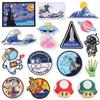 Ironing Mixed Astronaut Embroidery Cloth Sticker Spaceship Clothes Patch Sticker Wave Cartoon Mushroom Head Embroidery Chapter Boy