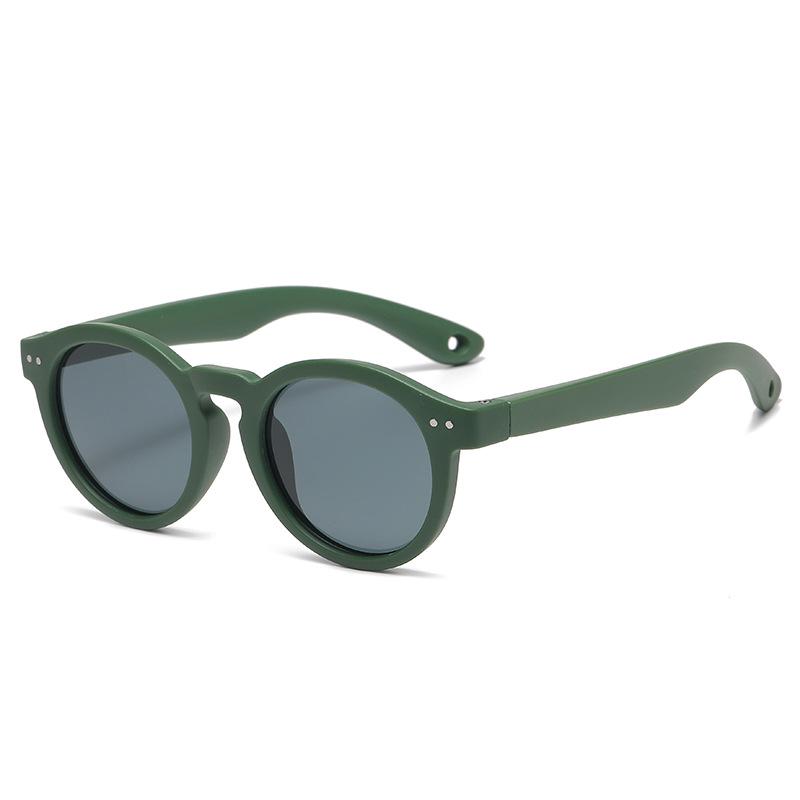 Trendy Kids' Polarized Sunglasses: Soft Silicone, Sun Protection, Stylish Outdoor Eyewear