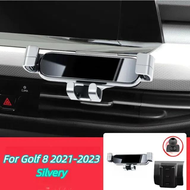 Volkswagen Golf 8 MK8 2021-2023 İçin Ayarlanabilir Özel Montajlı Cep Telefonu Tutucu GPS Destek Braketi Araba Aksesuarları