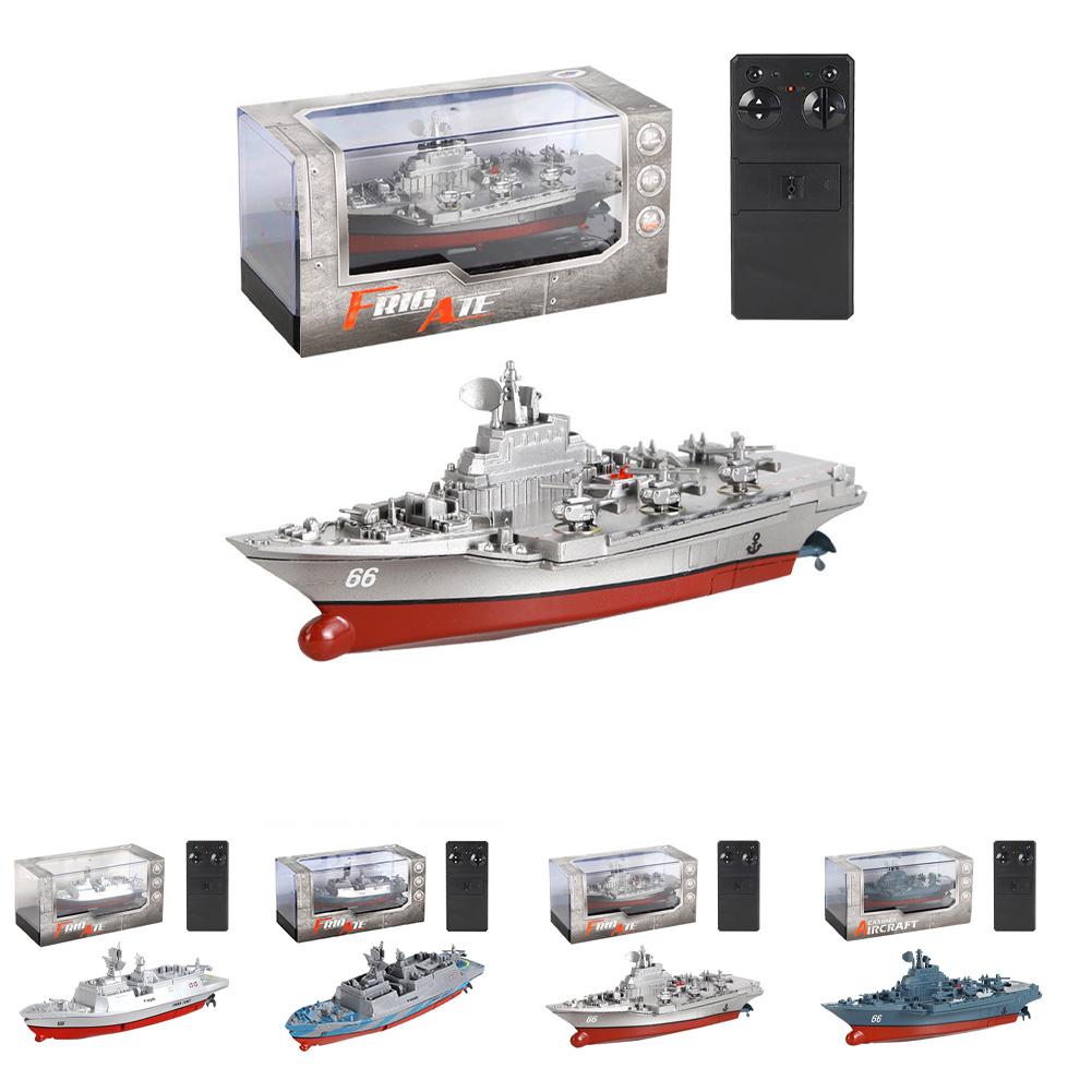 2.4Ghz RC Boat Remote Control Ship 10KM/H High Speed Mini Aircraft Carrier Frigate Model Gifts For Kids