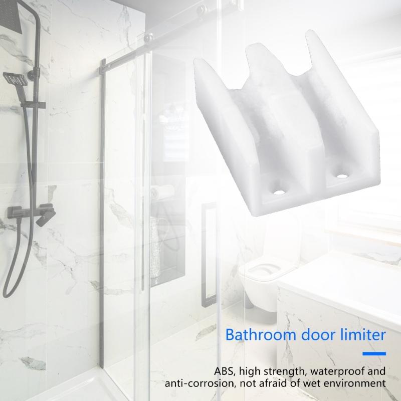 Glass Door Track Guide Sliding Shower Door Bottom Guide Divider Track Guide for Sliding Doors Bottom Accessories
