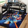 1pc Mega Man Anime Cartoon Design Office Chair Mat Non-Slip Carpet for Home Decor, Living Room, Bedroom, Game Room - Perfect Gift for Fans!Y058