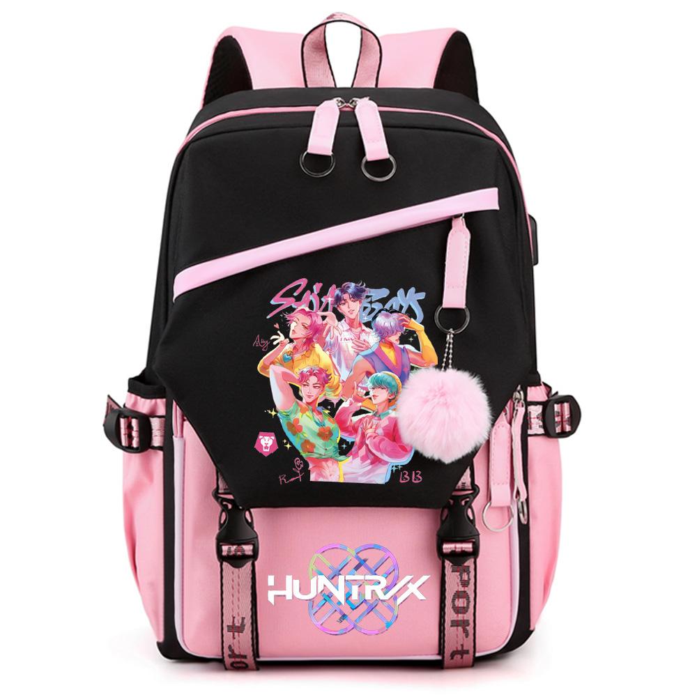 Anime K-pop Demon Hunters Printed Large Capacity Backpack for Teenger Student Girl Boy Back To School Bookbag Kid Gift Women Waterproof Travel Bag