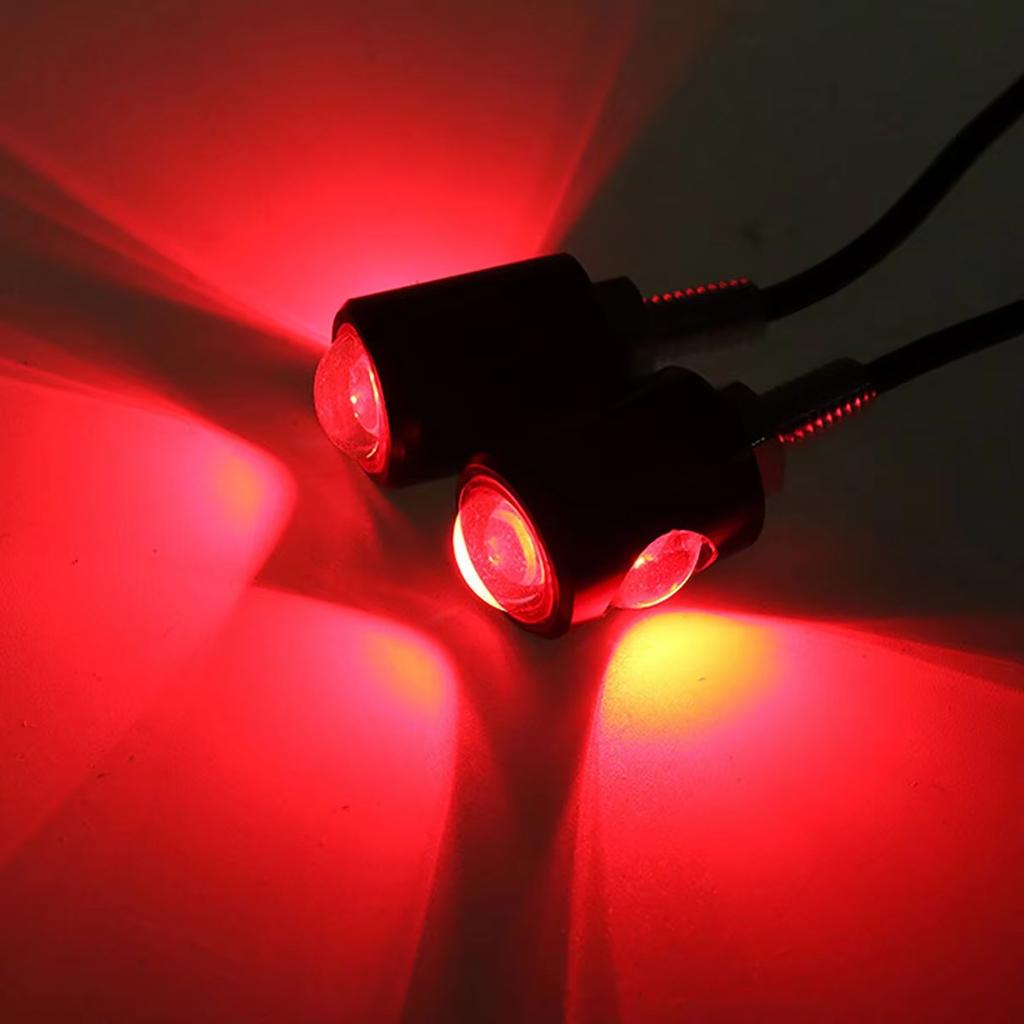 2PCS Motorcycle LED Eagle Eye Light Turn Signal Indicator Super Bright Led Motorbike Auto Rear Tail Brake Lamp Fog Driving Light