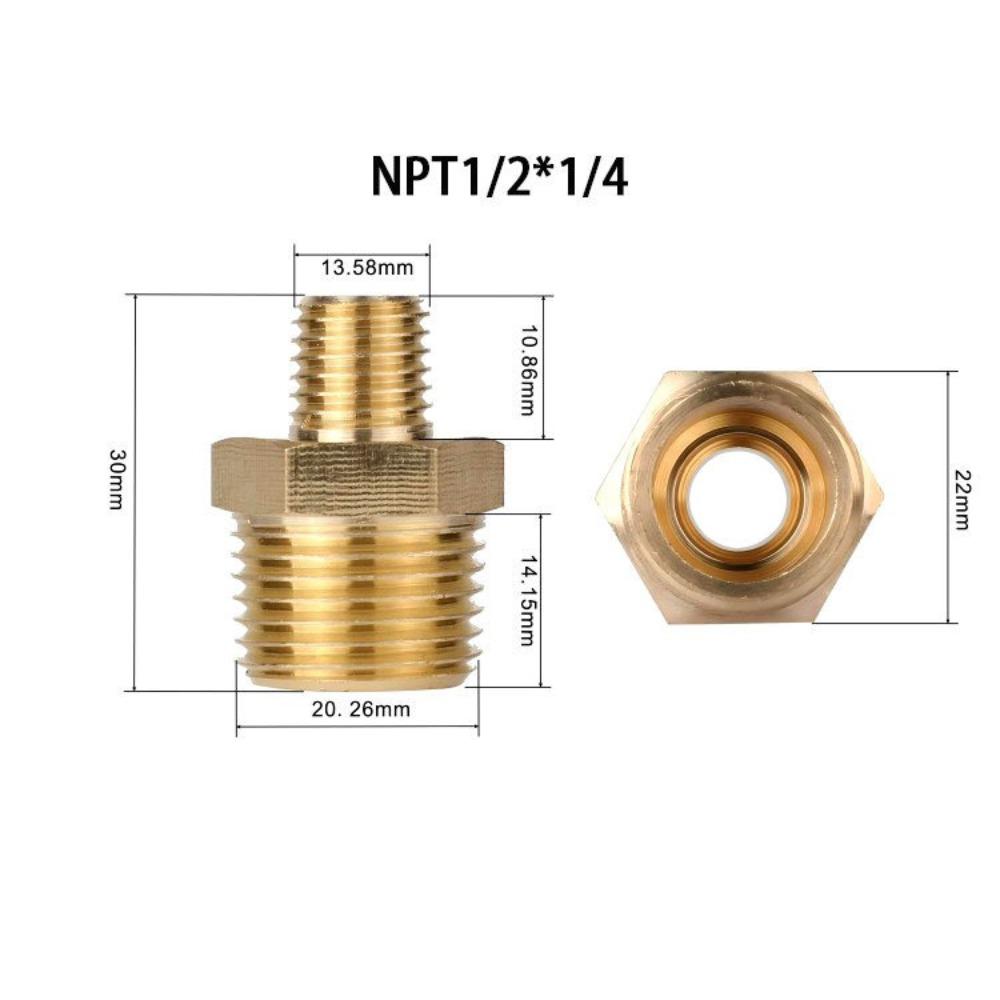 Male Thread Brass Nipples Hex Design NPT Male Nipples Fittings Hex Nipple Connectors