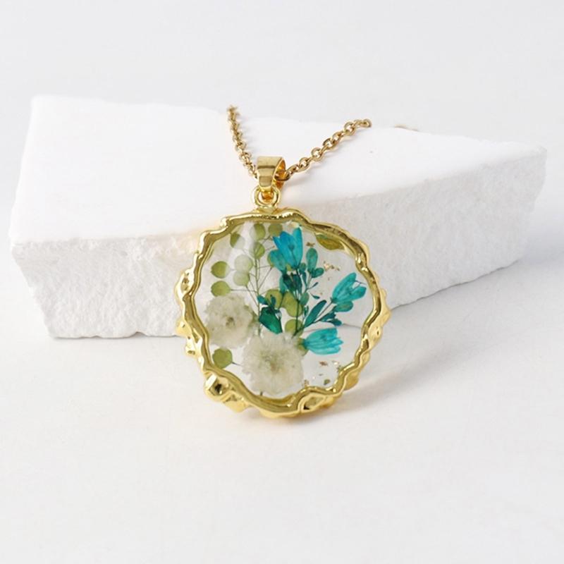 Collana Floreale in Resina Leggera Catena Regolabile per la Clavicola per Pelli Sensibili Accessorio Gioiello da Indossare Ogni Giorno