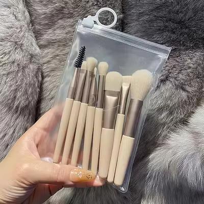 

13Purpleflower Holly Leaf Makeup Brush Suit Soft Hair Eye Shadow Powder Brush Foundation Blush Highlight Concealer Makeup Tools