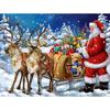 DIY 5D Diamond Painting Santa Claus Diamond Embroidery Winter Snow Tree Cross Stitch Full Round Drill Mosaic Christmas Gift