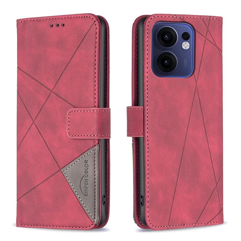 Luxury Leather Phone Case on For OPPO Reno13 F 4G Reno12 FS Reno11 F Reno 13F 12F 11F 12 Pro 5G Couqe Magnetic Wallet Flip Cover