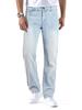 GINGTTO Stretch-Denim Easy Straight Locker Wintergröße Herrenhose, Slim, Skinny, Fit, Fit, Frühling, Sommer, Herbst, (Hellblau, 30)