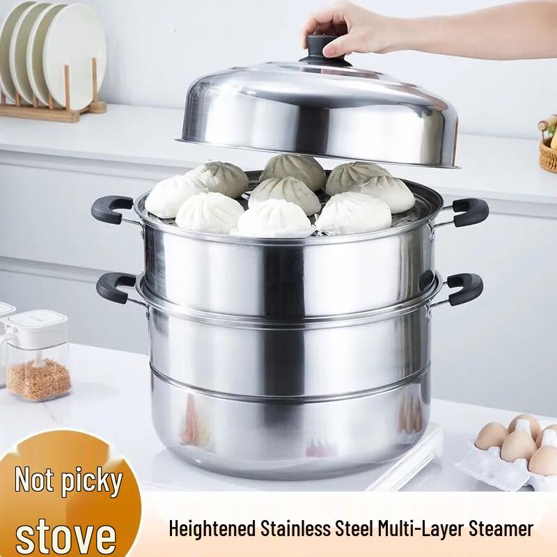 Thickened Stainless Steel Steamer Pot