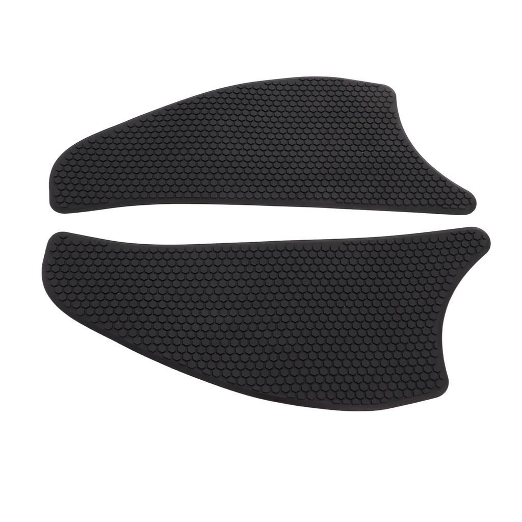 2 Pcs Rubber Tank Traction Pad Side Gas Knee Grip Protector Motorcycle Refitting Replacement for VERSYS1000Black