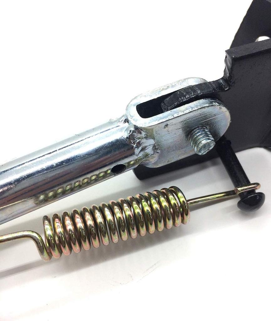 Chrome-plated Side Stand for Suzuki Address V100 CE11A, CE13A, and AG100 Scooters. Universal Fit. Custom Motorcycle Parts.