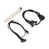 Type E to Type C Front Panel Cable 1.6ft Long 20Gbps Plug and Play Type E to Type C Extension Cable
