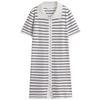 Fashion Style 2024 Summer New Arrival Women's Clothing Silm All-Matching Striped Polo Shirt Dress Short Skirt 0858156