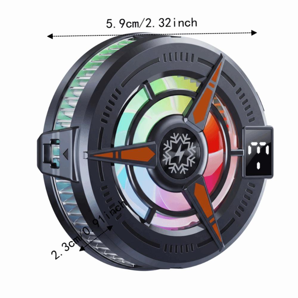 Digital Display Semiconductor Phone Cooler 5V 3A Mobile Phone Cooler Gaming
