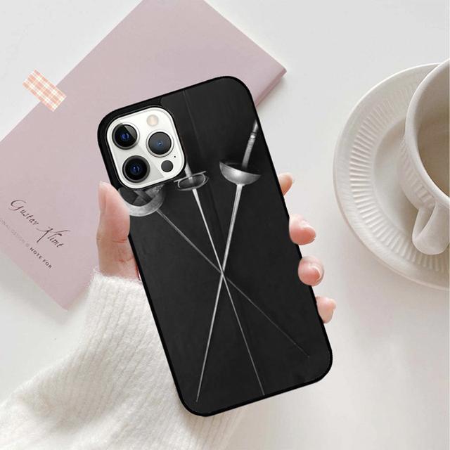 Zadní kryt na telefon Fencing Sport pro iPhone 13 11 12 Pro Max mini XS XR X 8 Plus 7 SE 2020 6S 5S Coque Shell