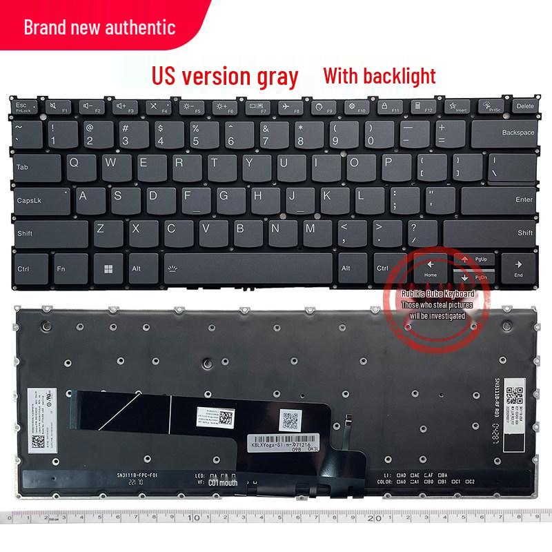 

Compatible Keyboard for Lenovo ThinkBook 13x G2 IAP, Yoga Air 13s, and Carbon Notebooks