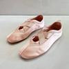 Damen Ballerinas Runde Spitze Weiche Sohle Leichtes Satin Frühling Süße Tanz Mary Jane Schuhe für Damen