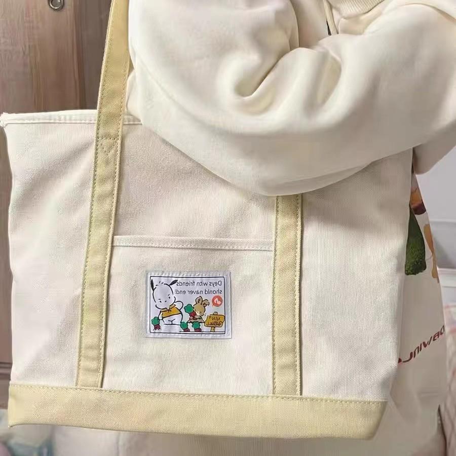 Women's Large Capacity Canvas Tote Bag for School and Tutoring
