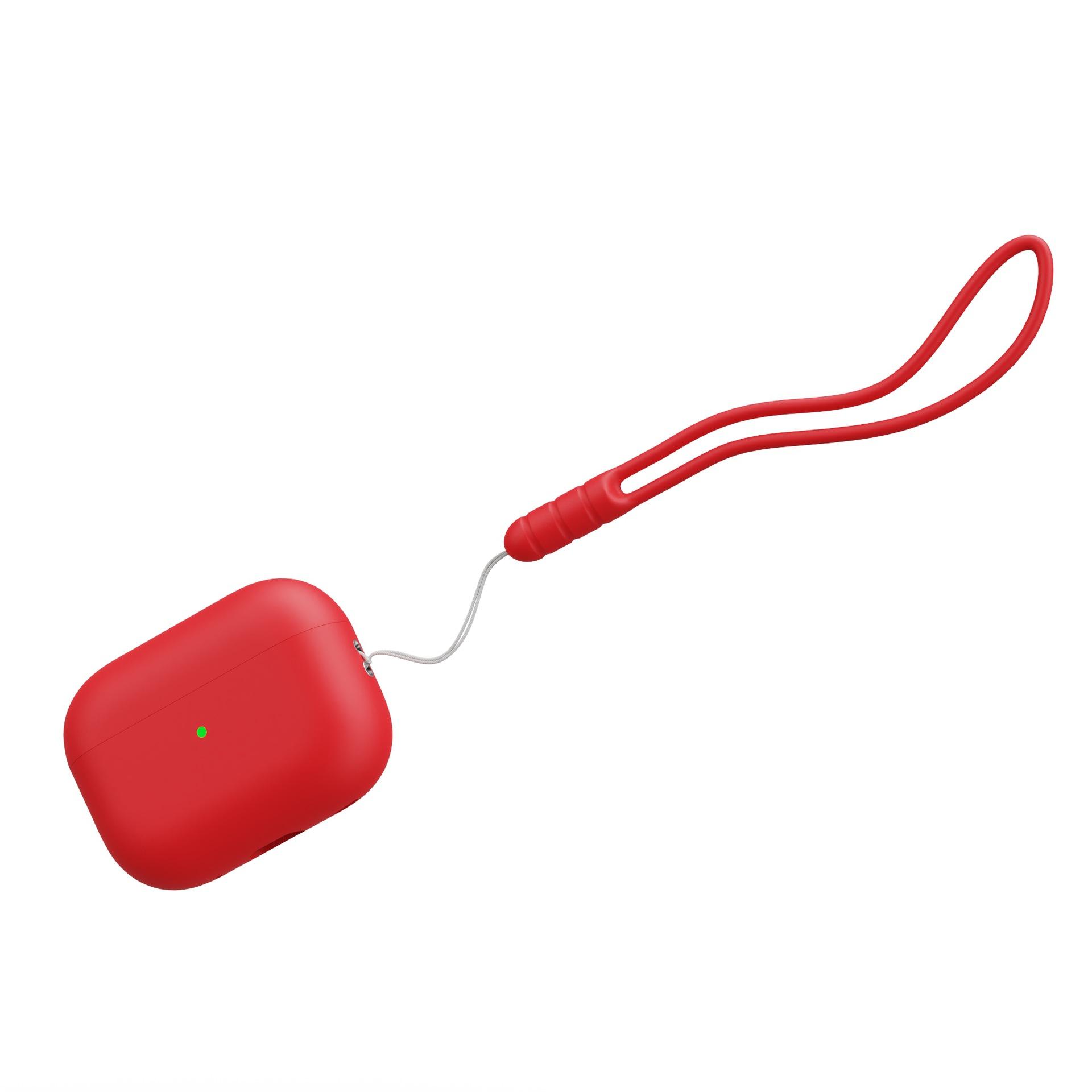 

For AirPods Pro 2 Shockproof Case Wireless Earphones Soft Silicone Protective Cover with Lanyard