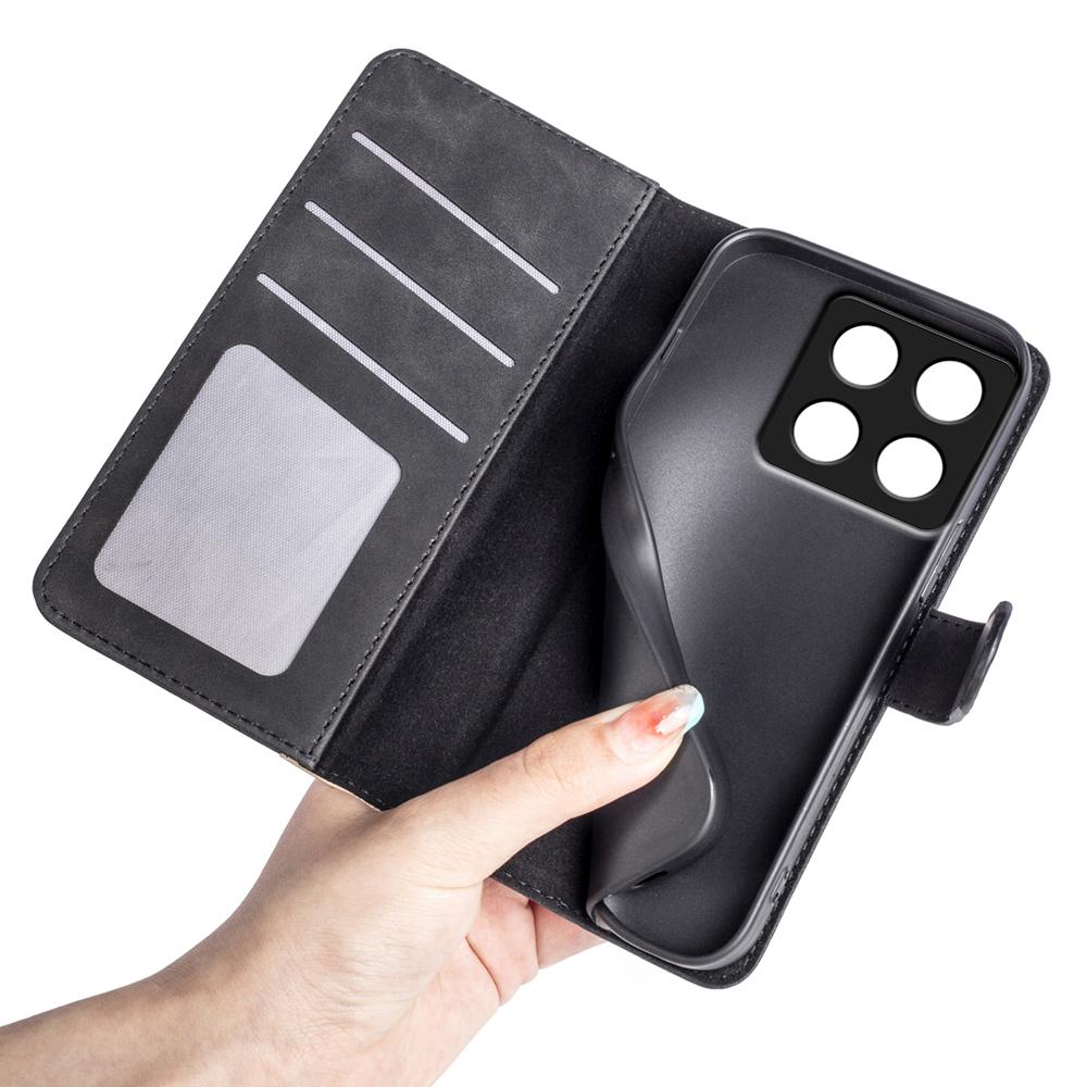 For Xiaomi 14T Pro Wallet Case Leather Phone Cover Splicing Color