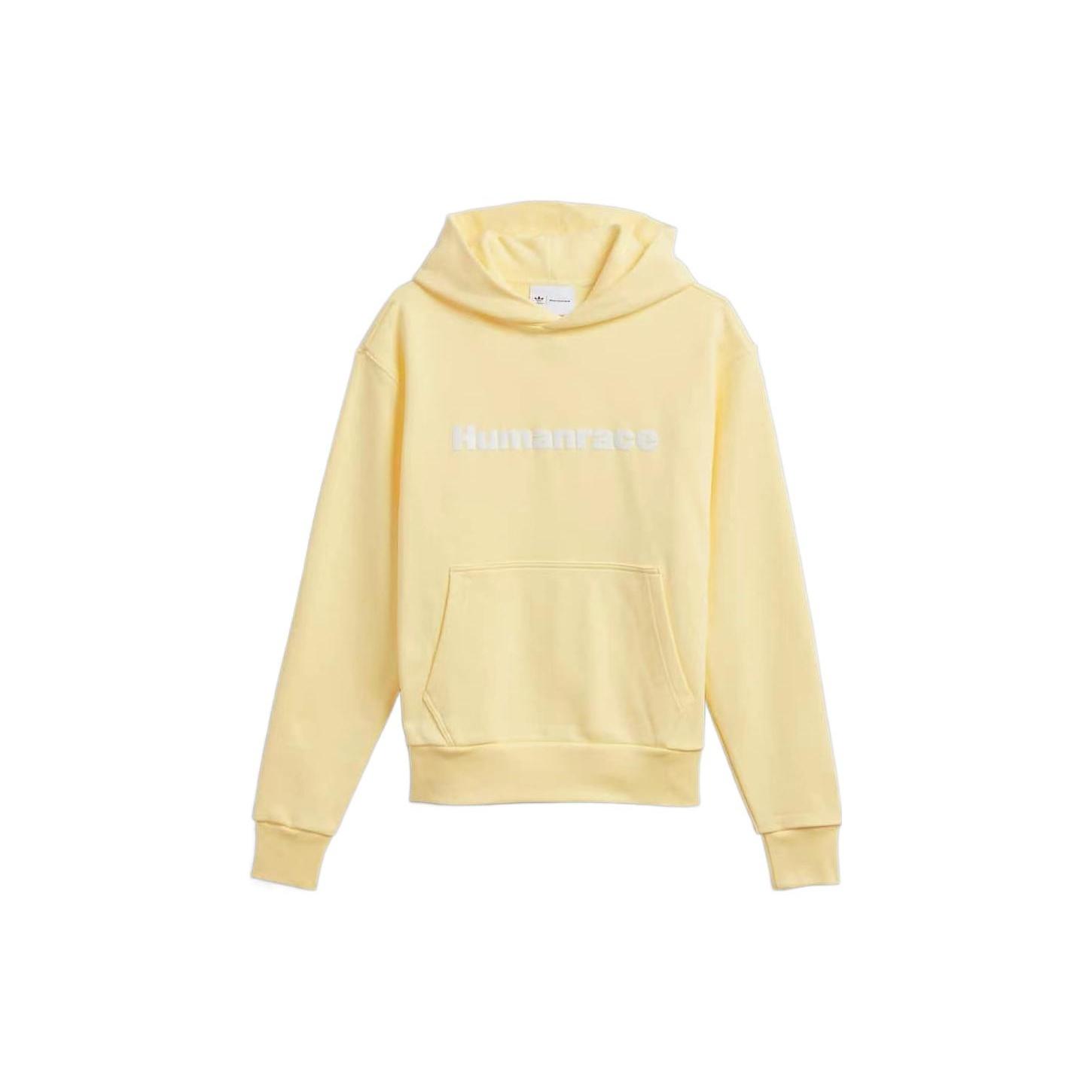 adidas x Pharrell Humanrace Logo Hoodie Yellow Men s H46993 M