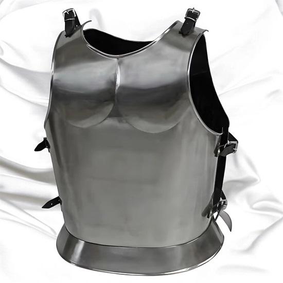 Medieval Steel Cuirass Gothic Breastplate for LARP Reenactments Cosplay Knight Body Armor for Collectors Costume Wear