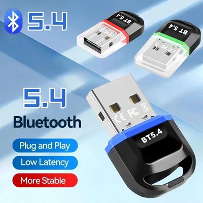 Adapter USB Bluetooth 5.4 Bezprzewodowy Nadajnik Odbiornik Muzyki Dongle Bluetooth Bezprzewodowy Adapter USB do Komputera PC Laptopa