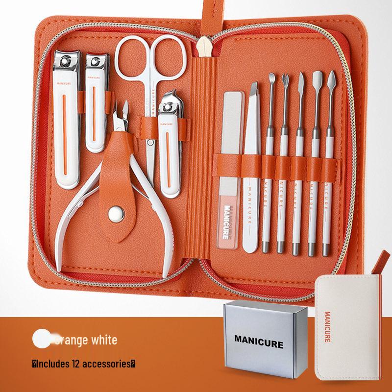 Nail Care Set: High-Quality Clippers, Scissors & Cuticle Tools
