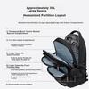 JD Jingzao MAX High Capacity Middle and High School Student Backpack Spine Protection Load Reduction
