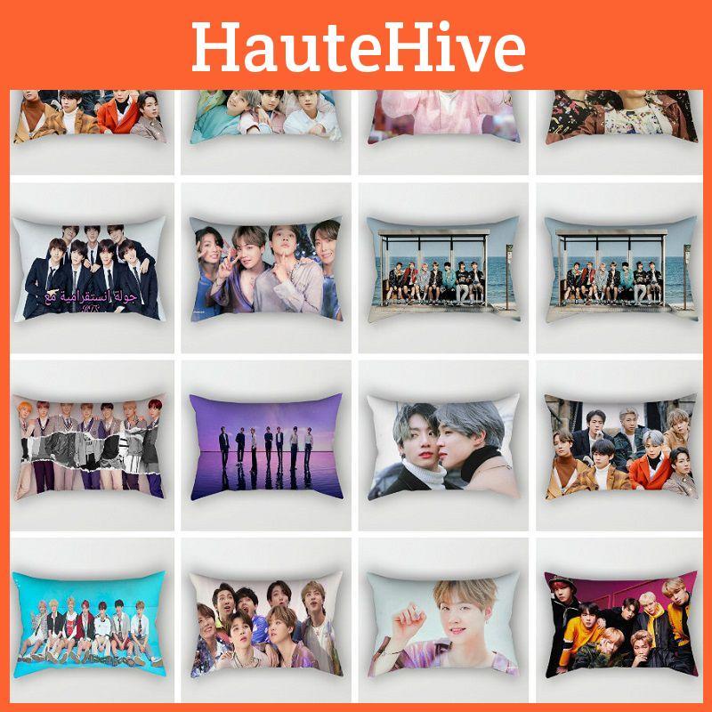 Bangtan Boys Kpop Bts Print Pillowcase Cover Bed Seat Square Pillow Home Cover