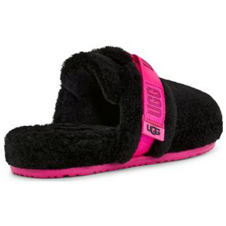 UGG Fluff It Fabric Fashion Comfortable Slippers Men slippers Black Pink 1118150-TPBC