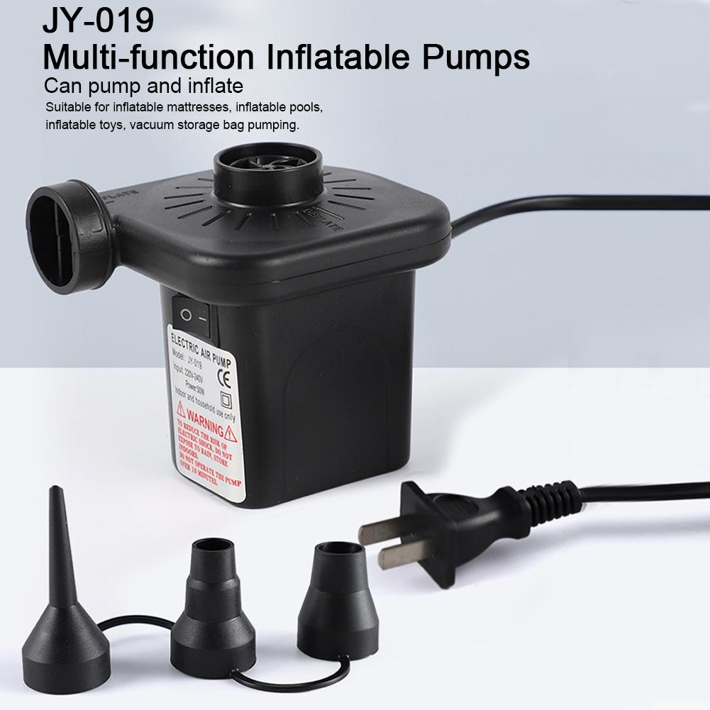 Portable Electric Air Pump Quick-Fill Air Mattress Pump Inflator/Deflator Pumps for Inflatables Air Mattress Bed Couch Swim Ring