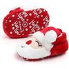Christmas Baby Winter Shoes Newborn Plush Warm Snow Boots Christmas Santa Soft Soled Toddler Shoes13cm