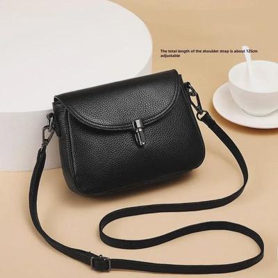 Women's Genuine Leather Fashionable Crossbody Bag - Lightweight, Simple, Versatile, High-End Shoulder Bag.