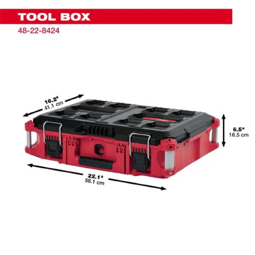 Milwaukee Tool Japan PACKOUT? Tool Box, Medium, 48-22-8424, 1 Piece