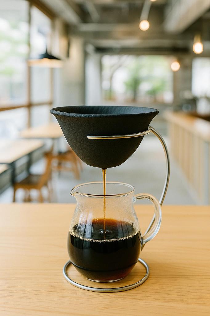 Minoru Kubota Töpferei [KYUEMON] - Arita-Ware - Keramikfilter & Dripper [Keramikfilter & Ständer Set]