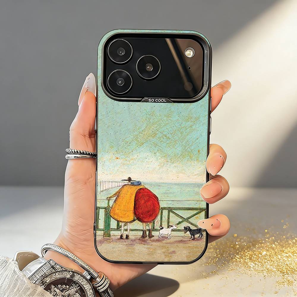 Tiny W-Warm Wit Stories S-Sam Toft Phone Case For iPhone17 16 15 14 13 12 Pro Max Grey Black Matte Laser Metallic Aurora Funda