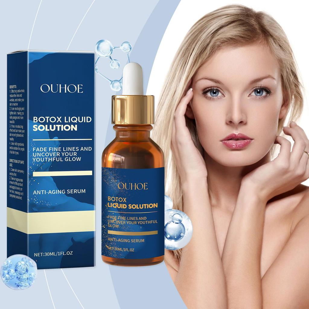 OUHOE Moisturizing Anti-Wrinkle Facial Serum 30ml Reduces fine lines, firms and smooths skin, and hydrates.