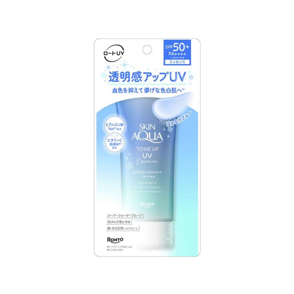 Rohto Skin Aqua Tone Up UV Essence Blue SPF50PA 80g