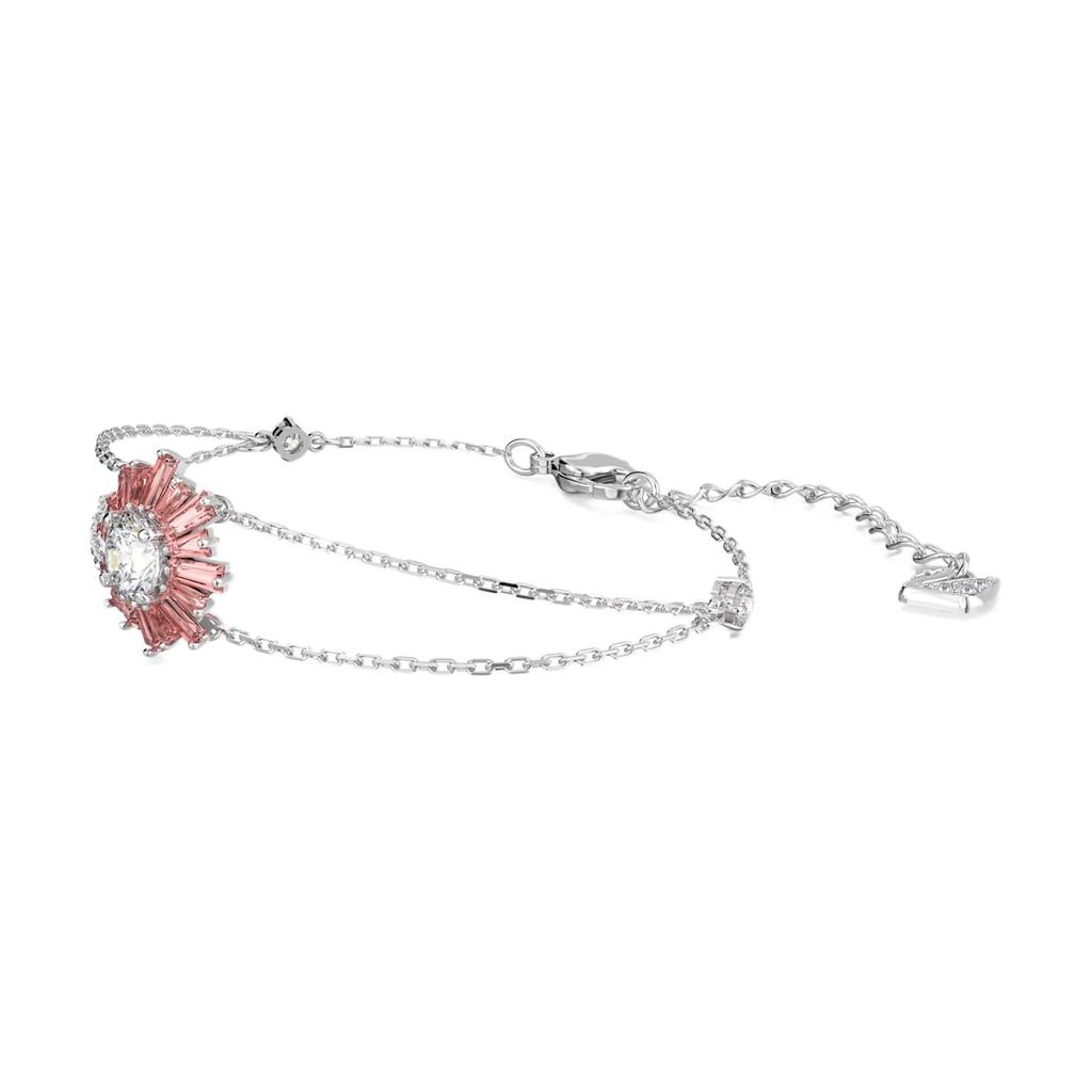 Swarovski SUNSHINE Rhodium plated Bracelets Women's Pink 5642968