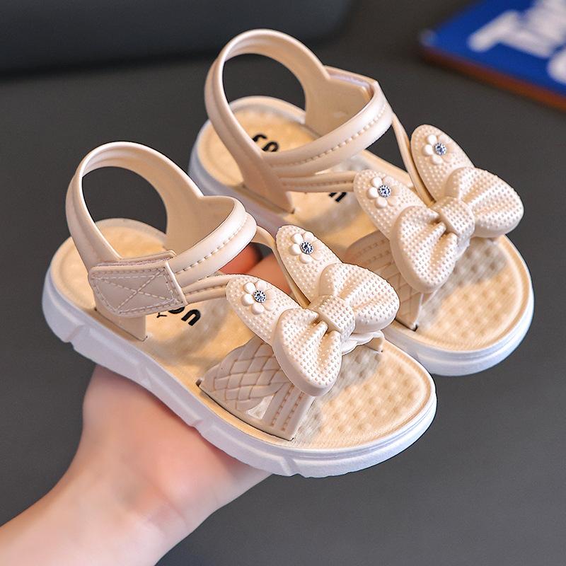 

Childish Cute Sandals For Summer, Fashionable Girls Beach Princess Slippers 24