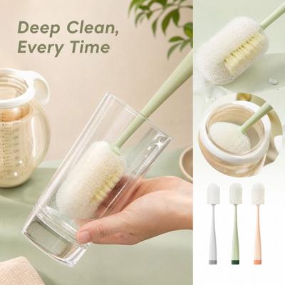 Sponge Cleaning Brush with Detachable Design, Cup Scrub Brush for Kitchen Cups and Drinkware