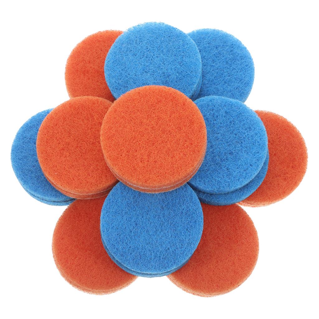 24Pcs Dish Scrubber Sponge Pads Round Hook Loop Design Easy Replace Electric Drill Brush Cleaning Pad Kitchen Bathroom Floor