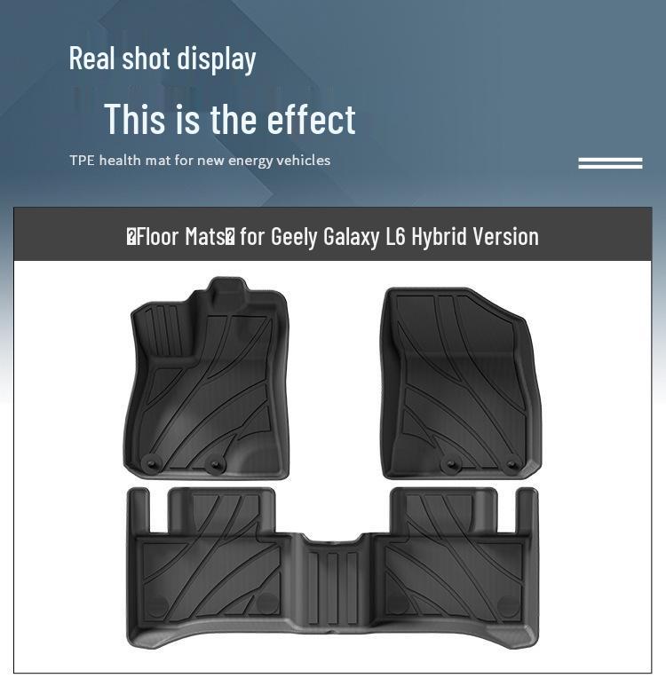 Waterproof, Eco-Friendly Trunk Mats for 23-25 Geely Galaxy L6 Hybrid
