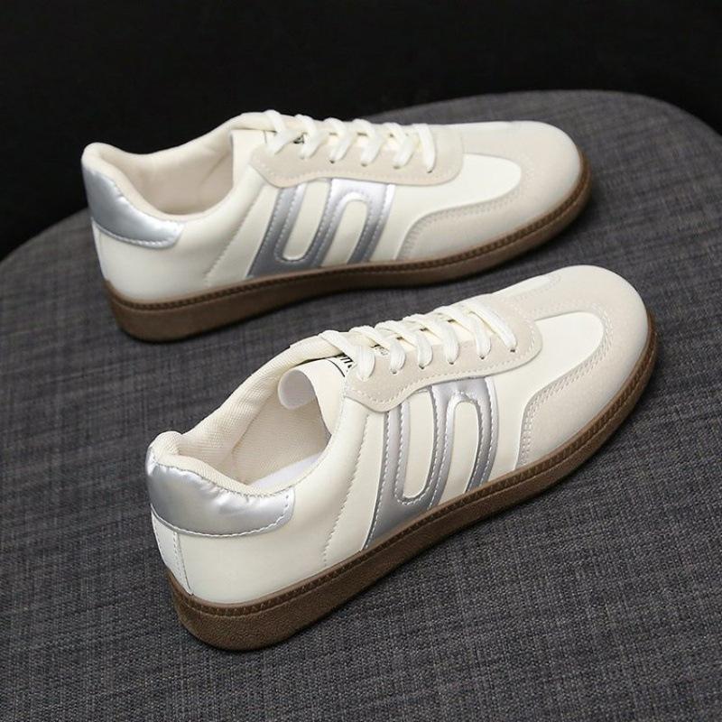 Foreign trade flat-soled fashion little white shoes 2025 spring new Korean version of Forrest Gump shoes student moral training board shoes women