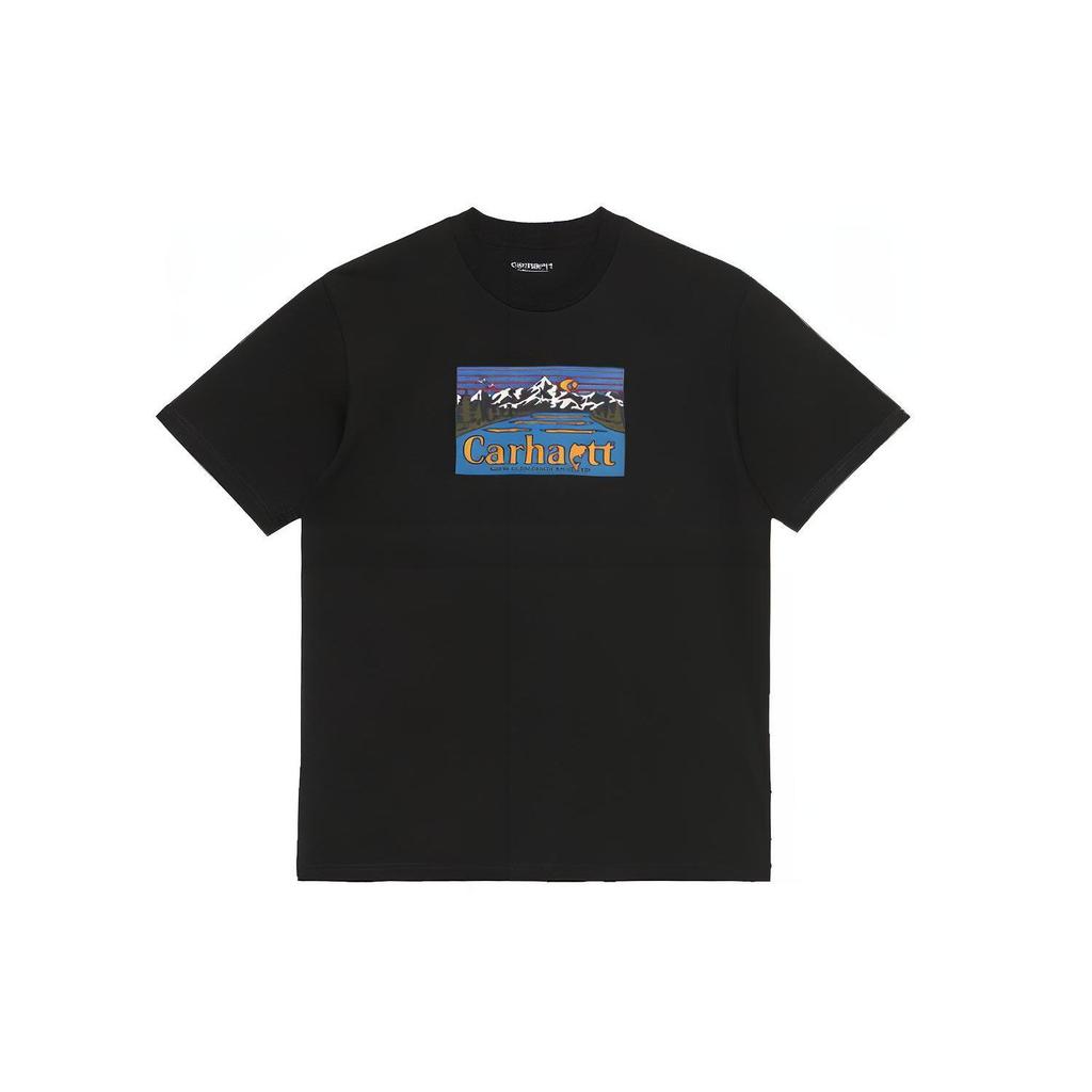 Carhartt WIP Printed Casual Versatile Short Sleeve T-Shirt Unisex Tops Black I029609-89-XX